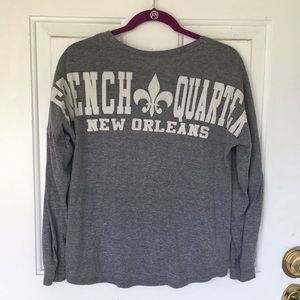 French Quarter New Orleans Varsity long sleeves